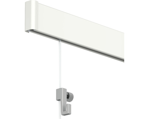 ARTITEQ Schilderij ophangsysteem wand Click Rail wit RAL 9010 6 m (3x2 m) Fotolijst rail met ophangsysteem voor galeries