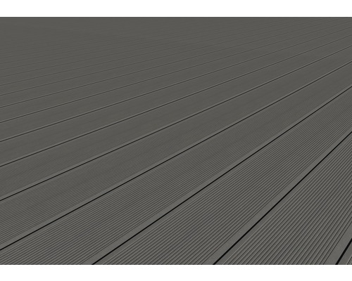 Close-up van grijze terrasplanken