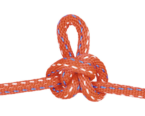 Knoop van een gevlochten touw