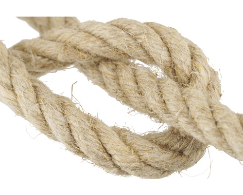 Hennep touw met knoop