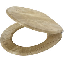 Houten toiletbril met houtstructuur