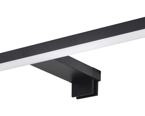 Zwarte led-wandlamp voor badkamer