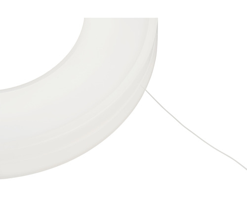 Uitsnede van een rond led-lichtelement met kabel