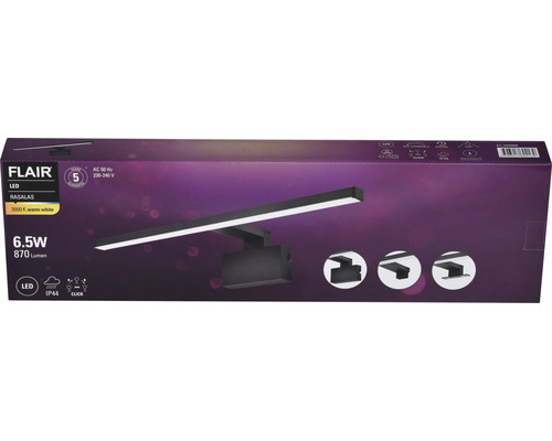 Verpakking van de Flair LED-lamp Rasalas met 6,5 watt en 870 lumen