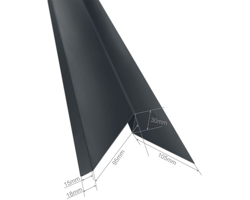 Dakhoek met maatvoering