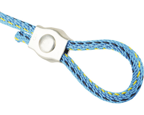 Kabeloog met blauw touw