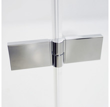 BREUER Douchecabine kwartrond Panorama chroom 90x90 cm mat glas