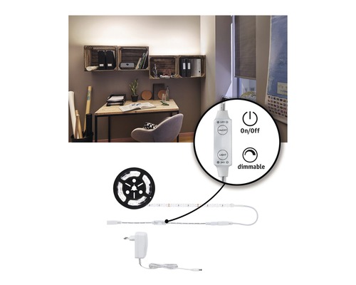 Ledstrip met dimmerfunctie in kantooromgeving
