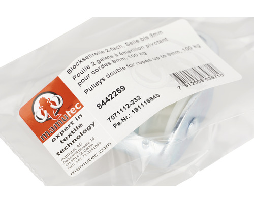 Dubbele touwrol tot acht millimeter in verpakking