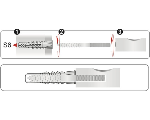 Instructies voor het monteren van pluggen met schroeven