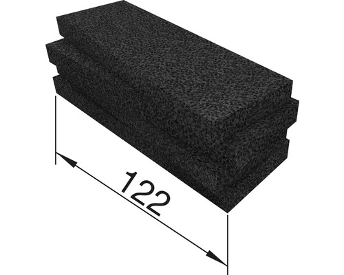 Schuimrubberen isolatiestroken met een lengte van 122 millimeter