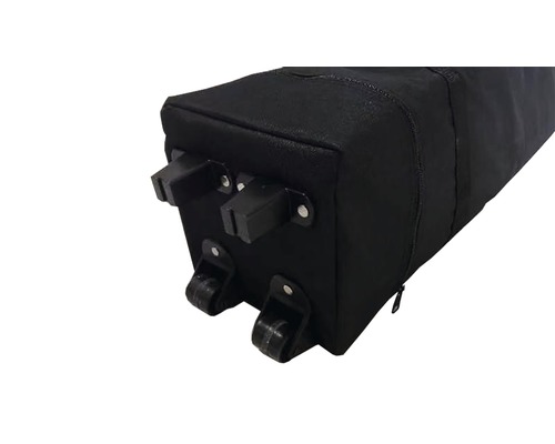 Zwarte draagtas met wielen