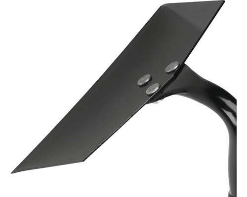 Stalen schoffelblad met bevestiging