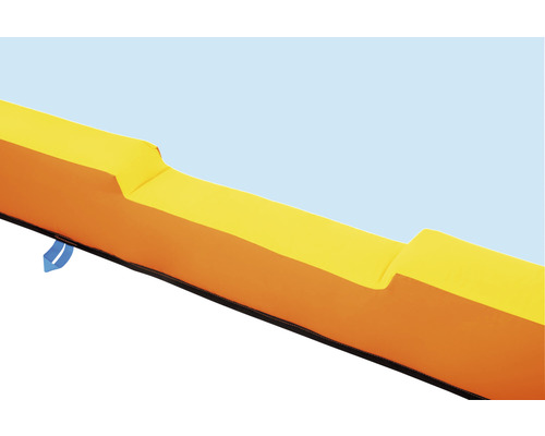 Detailopname van een oranje en gele zwemmat