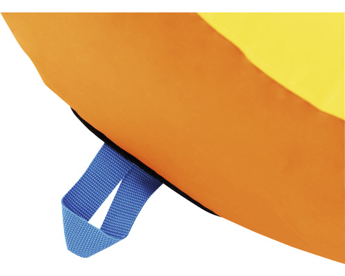 Detailopname van een zwemvest met handgreep