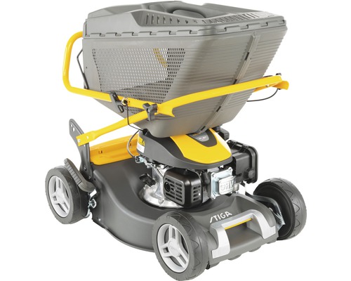 Grasmaaier met opvangbak