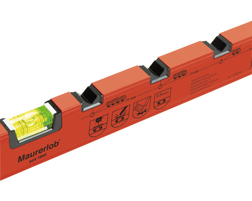 Metalen waterpas met libel