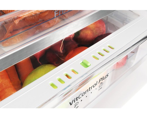 Groente en fruit in het vershoudsysteem van een koelkast