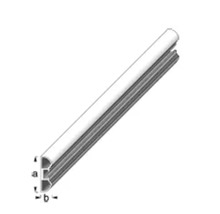 Aluminium profiel met afmetingen