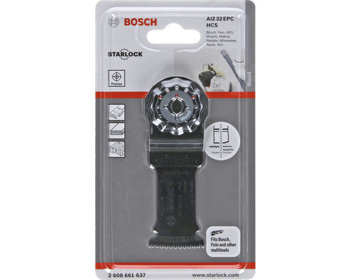 Bosch AIZ 32 EPC HCS invalzaagblad voor hout in verpakking
