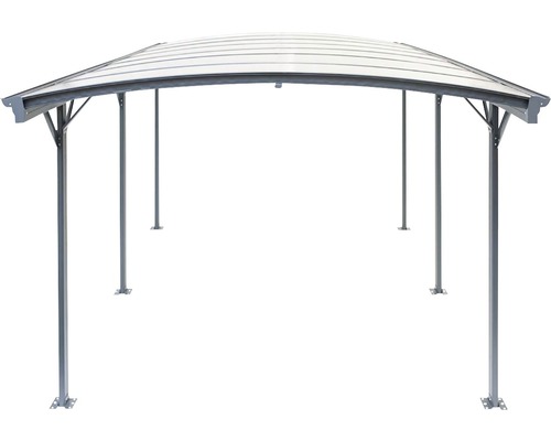 Vrijstaande carport met stalen constructie en dak