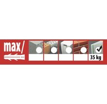 TOX Hollewandplug Acrobat M8x68, 25 stuks