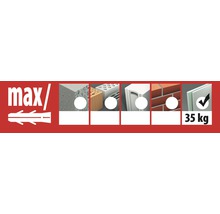 TOX Hollewandplug MHD-H metaal M6/65, 25 stuks