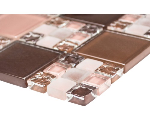 Mozaïektegel van glas en natuursteen