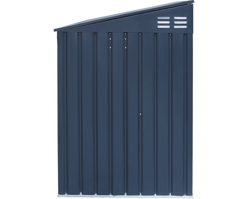 Metalen gereedschapsschuur met lessenaarsdak