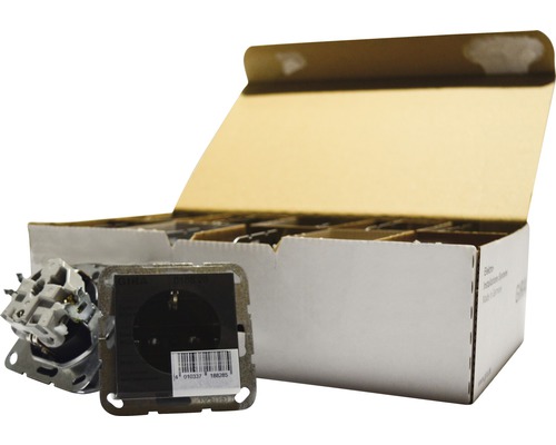 Stopcontactinzet met een doos vol inzetstukken