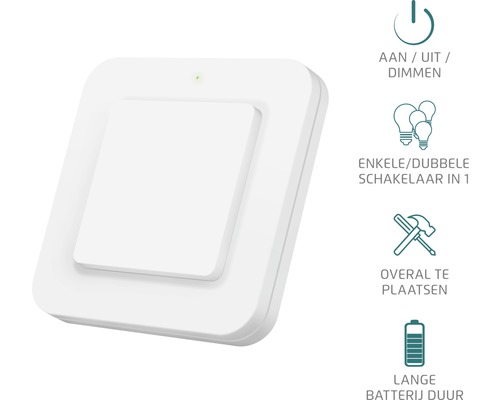 Witte draadloze schakelaar
