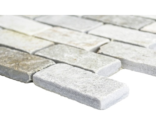 Mozaïektegel van natuursteen in dwarsformaat