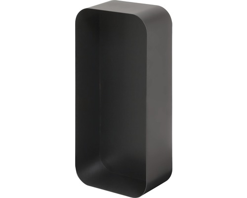 Metalen wandrek met afgeronde hoeken