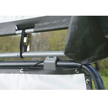 SHELTERLOGIC Dekzijl voor stalen frame kunststof groen 370x370x170 cm