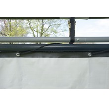 SHELTERLOGIC Dekzijl voor stalen frame kunststof groen 370x370x170 cm