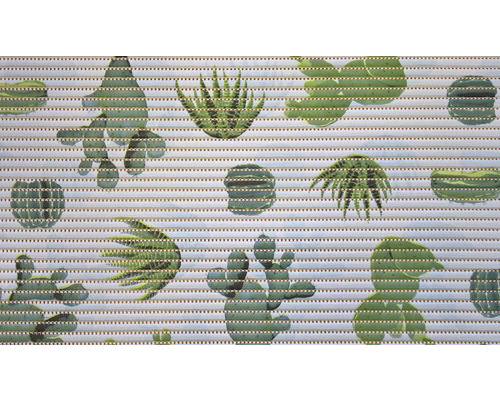 Close-up van een rolgordijn met cactusmotief