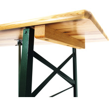 VEBA Biertafel hout groen-bruin 220x50 cm