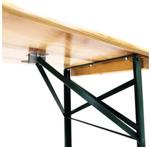 VEBA Biertafel hout groen-bruin 220x50 cm
