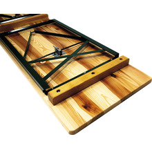 VEBA Biertafel hout groen-bruin 220x50 cm