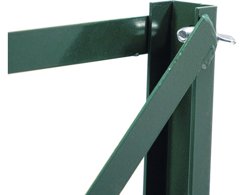 Detailopname van een metalen constructie voor de tuin