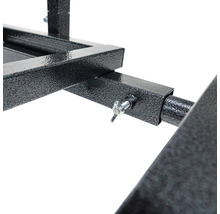Detailweergave van metalen frame met schroef