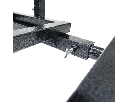 Detailweergave van metalen frame met schroef