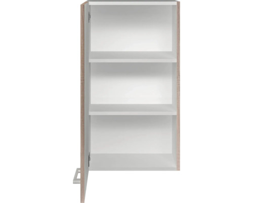 Open wandkast met drie planken