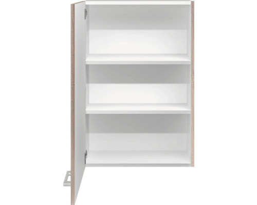 Open wandkast met drie planken