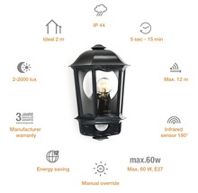 STEINEL Buitenlamp met sensor L190S zwart-thumb-3 STEINEL Buitenlamp met sensor L190S zwart-thumb-3