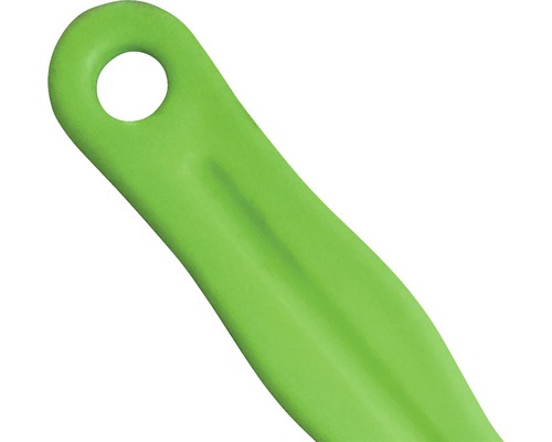 Detailweergave van een groene keukenhulp met ophanggat