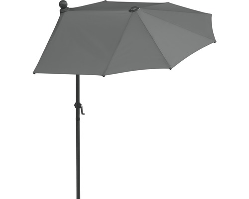 Grijze parasol met slinger mechanisme