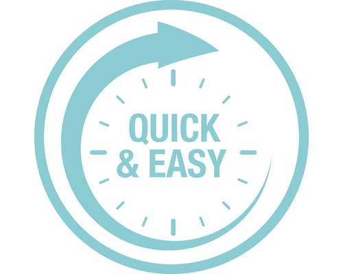 Symbool voor snelle en eenvoudige toepassing