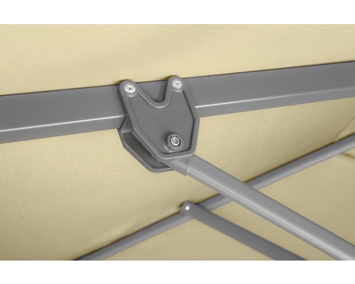 Detail van het verbindingsstuk van een parasol