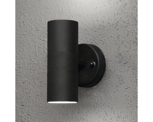 Zwarte wandlamp voor buiten